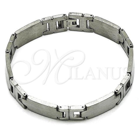 Stainless Steel Solid Bracelet, Polished, Steel Finish, 03.114.0340.2.08