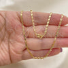 Oro Laminado Basic Necklace, Gold Filled Style Polished, Golden Finish, 04.213.0084.24