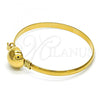 Oro Laminado Individual Bangle, Gold Filled Style Polished, Golden Finish, 07.185.0005.1.04 (05 MM Thickness, Size 4 - 2.25 Diameter)