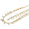Oro Laminado Necklace and Bracelet, Gold Filled Style Dolphin Design, Polished, Golden Finish, 06.105.0003