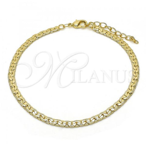 Oro Laminado Basic Bracelet, Gold Filled Style Polished, Golden Finish, 04.213.0098.08