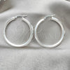 Sterling Silver Medium Hoop, Polished, Silver Finish, 02.389.0171.30