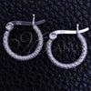 Sterling Silver Small Hoop, Diamond Cutting Finish, Silver Finish, 02.401.0008.12