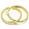 Oro Laminado Large Hoop, Gold Filled Style Polished, Golden Finish, 02.261.0046.60