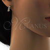 Oro Laminado Huggie Hoop, Gold Filled Style with White Cubic Zirconia, Polished, Golden Finish, 02.156.0138.15