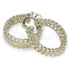 Rhodium Plated Medium Hoop, Polished, Rhodium Finish, 02.163.0025.1.30
