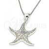 Sterling Silver Fancy Pendant, Polished,, 05.398.0054