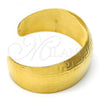 Oro Laminado Individual Bangle, Gold Filled Style Greek Key Design, Polished, Golden Finish, 5.229.013 (25 MM Thickness, One size fits all)