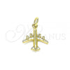 Oro Laminado Fancy Pendant, Gold Filled Style Polished, Golden Finish, 05.341.0049