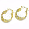 Oro Laminado Small Hoop, Gold Filled Style Polished, Golden Finish, 02.261.0062.20