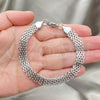 Stainless Steel Basic Bracelet, Bismark Design, Polished,, 03.278.0016.08