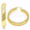 Oro Laminado Large Hoop, Gold Filled Style Polished, Golden Finish, 02.261.0046.50