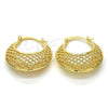 Oro Laminado Medium Hoop, Gold Filled Style Polished, Golden Finish, 02.170.0171.30