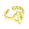 Oro Laminado Elegant Ring, Gold Filled Style Polished, Golden Finish, 01.341.0017 (One size fits all)