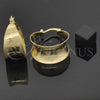 Oro Laminado Small Hoop, Gold Filled Style Diamond Cutting Finish, Golden Finish, 5.157.004