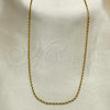 Oro Laminado Basic Necklace, Gold Filled Style Mariner Design, Polished, Golden Finish, 04.32.0021.22