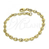 Oro Laminado Basic Bracelet, Gold Filled Style Polished, Golden Finish, 04.326.0001.08