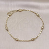 Oro Laminado Basic Anklet, Gold Filled Style Polished, Golden Finish, 04.213.0227.10
