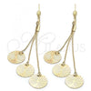 Oro Laminado Long Earring, Gold Filled Style Golden Finish, 5.091.003