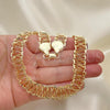 Oro Laminado Basic Necklace, Gold Filled Style Polished, Golden Finish, 04.197.0002.18