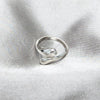 Sterling Silver Elegant Ring, Chunky and Teardrop Design, Polished, Silver Finish, 01.401.0001