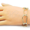 Oro Laminado Fancy Bracelet, Gold Filled Style Polished, Golden Finish, 03.429.0004.08