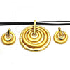 Oro Laminado Necklace and Earring, Gold Filled Style Polished, Golden Finish, 06.59.0111.1