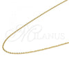 Stainless Steel Basic Necklace, Rolo Design, Polished, Golden Finish, 04.238.0015.18
