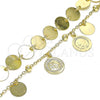 Oro Laminado Charm Bracelet, Gold Filled Style Polished, Golden Finish, 03.331.0211.08