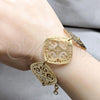Stainless Steel Fancy Bracelet, Diamond Design, Polished, Golden Finish, 03.63.22989.08