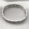 Stainless Steel Solid Bracelet, Polished, Steel Finish, 03.114.0305.09