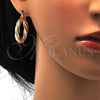 Oro Laminado Medium Hoop, Gold Filled Style and Hollow Matte Finish, Golden Finish, 02.170.0132.30