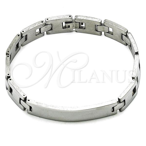 Stainless Steel Solid Bracelet, Polished, Steel Finish, 03.114.0365.1.09