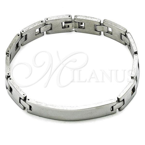 Stainless Steel Solid Bracelet, Polished, Steel Finish, 03.114.0365.1.09