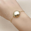 Oro Laminado Fancy Bracelet, Gold Filled Style Ball and Hollow Design, Polished, Golden Finish, 03.63.2288.08