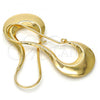 Oro Laminado Medium Hoop, Gold Filled Style Chunky Design, Polished, Golden Finish, 02.163.0023.30