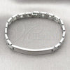 Stainless Steel Solid Bracelet, Polished, Steel Finish, 03.114.0407.08