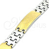 Stainless Steel Solid Bracelet, Polished, Two Tone, 5.243.008.1.09