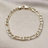 Oro Laminado Basic Bracelet, Gold Filled Style Figaro Design, Polished, Golden Finish, 5.222.014.07