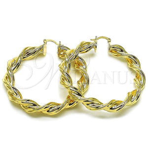 Gold Filled Hoop Earrings — Large Hoop Polished 02. — main product view — SKU 157014 | Oro Laminado aretes de aro — Large Hoop pulido 02. — SKU 157014