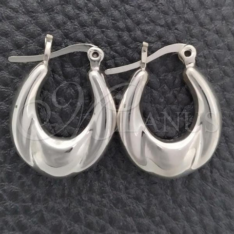 Sterling Silver Medium Hoop, Polished, Silver Finish, 02.395.0015.20
