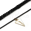 Oro Laminado Fancy Necklace, Gold Filled Style Choker Design, Polished, Golden Finish, 04.215.0016.12