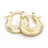 Oro Laminado Small Hoop, Gold Filled Style Diamond Cutting Finish, Golden Finish, 5.157.032