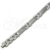 Stainless Steel Solid Bracelet, Polished, Steel Finish, 03.114.0226.09