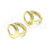 Oro Laminado Huggie Hoop, Gold Filled Style Polished, Golden Finish, 02.213.0282.12