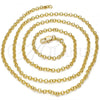 Oro Laminado Basic Necklace, Gold Filled Style Rolo Design, Polished, Golden Finish, 5.223.021.24