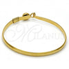 Oro Laminado Individual Bangle, Gold Filled Style Polished, Golden Finish, 07.192.0023.06 (10 MM Thickness, Size 6 - 2.75 Diameter)