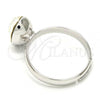 Rhodium Plated Multi Stone Ring, with Crystal Swarovski Crystals, Polished, Rhodium Finish, 01.239.0004.1 (One size fits all)