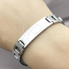 Stainless Steel Solid Bracelet, Polished, Steel Finish, 03.114.0394.1.08