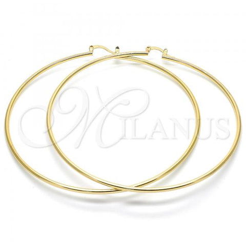 Oro Laminado Extra Large Hoop, Gold Filled Style Polished, Golden Finish, 5.134.001.80